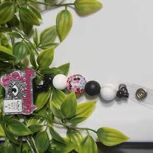 Ophthalmology Badge Reel - Black and White